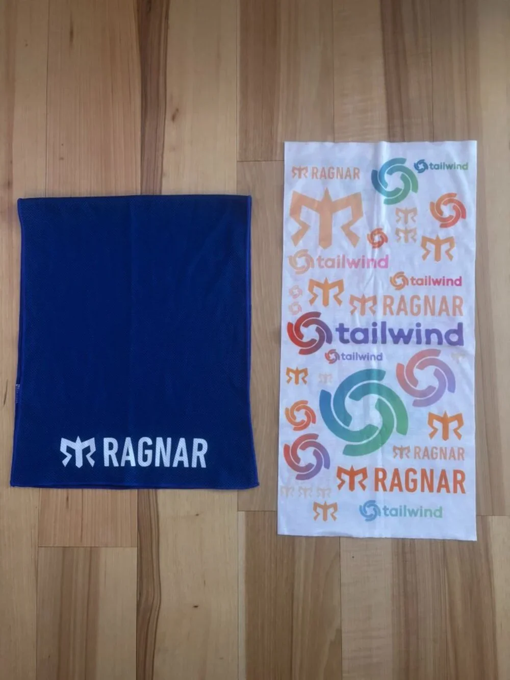 RAGNAR - Three pack of Neck Gaiters/Buffs or Face Masks and One cooling towel.